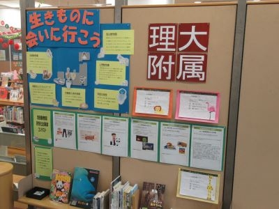 岡山県立図書館展示「生きものに会いに行こう」