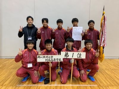 ソフトテニス部　選抜中国地区予選会で優勝!