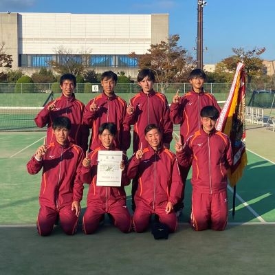 ソフトテニス部　県新人大会で団体・個人共に優勝!