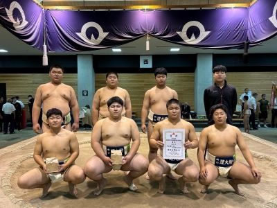 相撲部中国大会で準優勝!