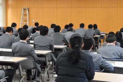 冬休み前の全校集会