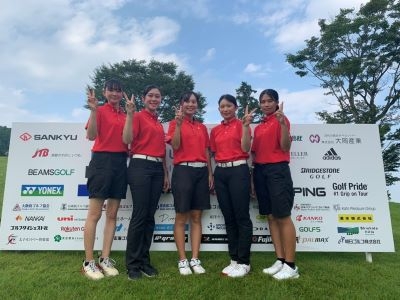 女子ゴルフ部 全国高等学校ゴルフ選手権大会で2位!