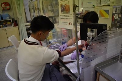 スポーツサイエンスコース3年生が卒業献血を実施