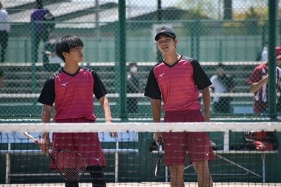 ソフトテニス部　春季大会・ハイジャパ予選(ダブルス)で優勝!